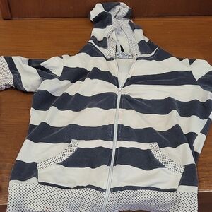 Striped Black and White Hoodie